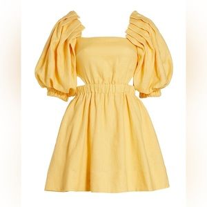 Crafted of washed linen, the Noble minidress